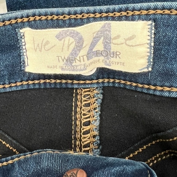 NWT Free People Riley Slit Ankle Skinny Jeans Size 24 Women's - Picture 2 of 6